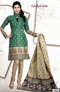   PRINTED PURE COTTON READY SALWAR KAMEEZ MATERIAL (ANY SIZE) 1112