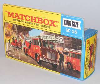 Matchbox King Size K15 AEC Merryweather Fire Escape MIB  