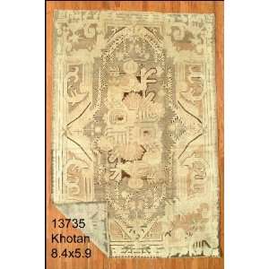  5x8 Hand Knotted Khotan Chinese Rug   59x84