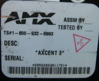 AMX PANJA INTEGRATED AXCESS CONTROLLER AXCENT 3  