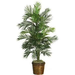  Real Looking 56 Areca Palm Silk Tree w/Basket Green 