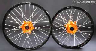 Orange Hubs & Black Rims for KTM 18 19 21