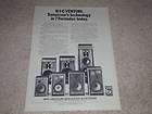 BIC Venturi Speaker Ad, 1977, Formula 1,2,3,4,6, Info