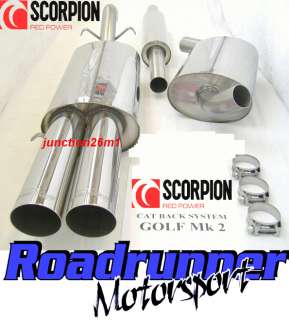 BRAND NEW SCORPION EXHAUST TO FIT GOLF MK2 1.8 GTI 8V 1983   1992