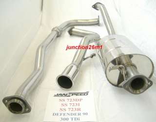   STAINLESS EXHAUST SYSTEM TO FIT LAND ROVER DEFENDER 90 300 TDi