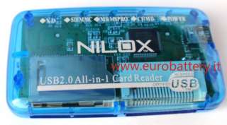Lettore Memorie Esterno ALL IN ONE NILOX XD Card Reader  