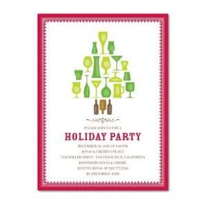  Holiday Party Invitations   Glassware Tree By Hello Little 