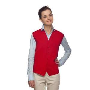 DayStar 740 One Pocket Uniform Vest Apron   Red   Embroidery Available 