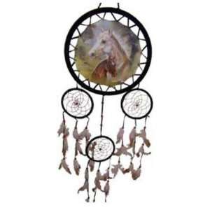  Beautiful 13 x 13 Dreamcatcher with Horse Picture