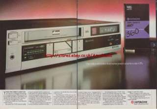 Hitachi VT17E Video Recorder 1983 Magazine Advert #1700  