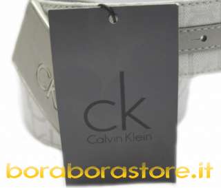 Cintura uomo Calvin Klein kw2088 tg.90 grigio logo  
