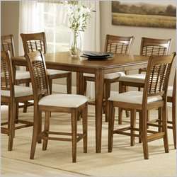 Hillsdale Bayberry Counter Height Gathering Oak Finish Dining Table 