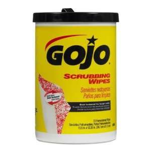  GOJO Heavy Duty Scrubbing Hand Wipes 72 ct. Canister, 6 