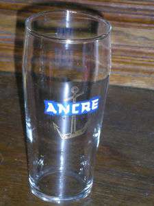   ANCIEN VERRE A BIERE EMAILLE ANCRE EXPORT BEER ALSACE