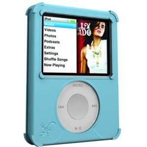  New Aqua Silicone Wrapz Case 4 Apple iPod Nana 3rd Gen 
