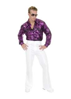 White Disco Pants Mens 70s Costume at Wholesale Prices