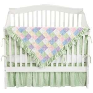    Soft Baby 4 Piece Patchwork Crib Bedding Set