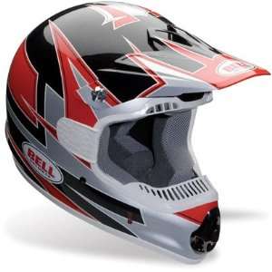 Bell SC Flash Red/Silver Full Face Motorcross Helmet   Size  Extra 