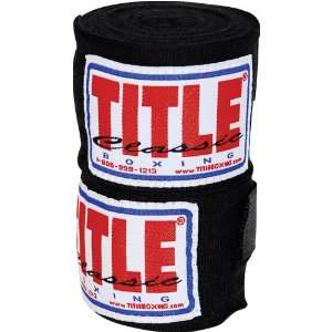 TITLE Classic Mexican Style Hand Wraps (Single Pair), Black  