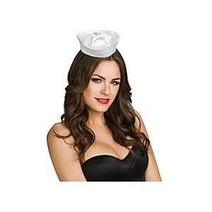  Lets Party By Rubies Costumes White Satin Mini Sailor Hat 