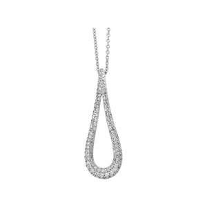 CT TW 14K White Gold Diamond Necklace Jewelry 