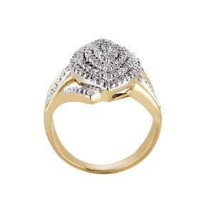   White Round Diamond Ring (1/2 ctw, G Color, SI2 I1 Clarity) Jewelry