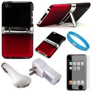  Crystal Hard Case Cover with Stand Alone Kickstand for iPod Touch 