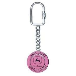 John Deere Pink Key Chain