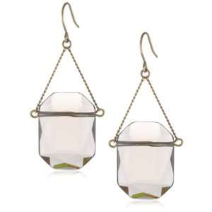 Kenneth Cole New York Gold And Grey Drop Earrings