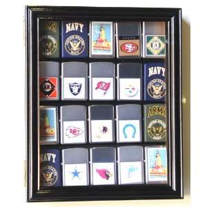  XS Zippo Lighter Display Case Cabinet Holder Rack w/ UV 
