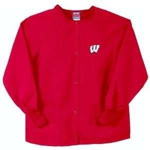 Wisconsin Badgers NCAA Nursing Jacket (Red) (2X Large)  