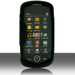  Black Soft Silicon Skin Case Cover for Samsung A817 Solstice 