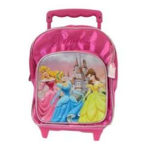  Disney Princess Rolling Backpack  Kid size School Bag 