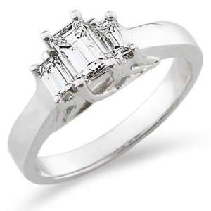  3 Stone Diamond Engagement Ring (0.75 ctw) Jewelry