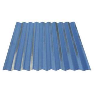 8 ft. x 3-1/2 ft. Galvanized Steel Tejas Roof Panel 100292 - The Home Depot