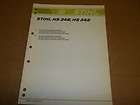 181] Stihl Parts List Manual HS 246, 242 Hedge Trimmer