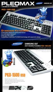 Samsung Pleomax Korean English Keyboard USB PKB 1500U  