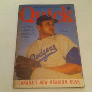 1951 Don Newcombe Brooklyn Dodgers Quick Magazine  