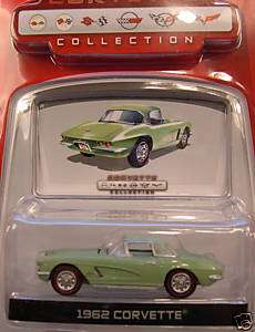   COLLECTIBLES 164 SCALE GREEN 1962 CHEVROLET CORVETTE  