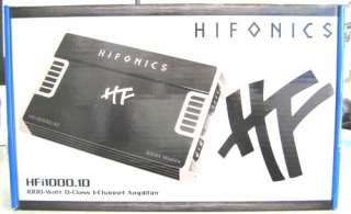 Hifonics HFi1000.1D Class D Amp Mono 1000 Watts NEW 806576216735 
