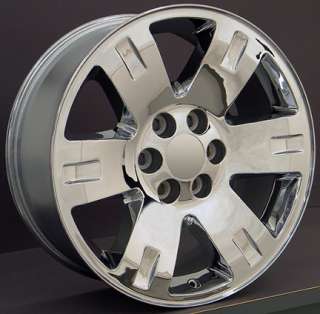 20 x 8 Chrome Yukon Wheels Goodyear 275 55 Tires Rims Fit GMC 