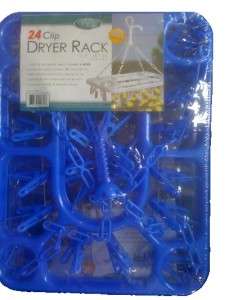 NIP Jumbo 11x15x14Dryer Rack 24 Laundry Drying Pins Clips Pants 