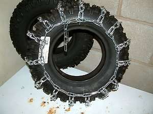 NEW PAIR 18X6.50 X 8 SNOW BLOWER, TILLER, TRACTOR 2 LINK TIRE CHAINS 