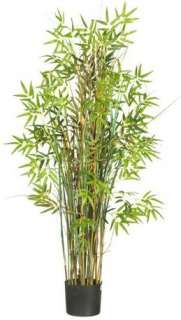 NEARLY NATURAL Artificial 5 Ft Bamboo Grass Silk Tree Plant Tropical 