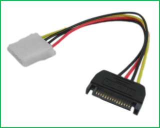 15 Pin SATA Male to 4 P Female Power Cable for IDE HDD  