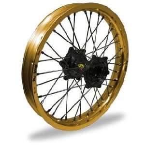 Pro Wheel Pro Wheel 4.25x17 Super Moto Rear Wheel   Black Hub/Gold Rim 