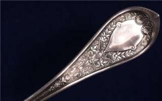   STERLING SILVER LADLE GOLD SOUP LARGE SPOON REPOUSE ART USA AMERICA
