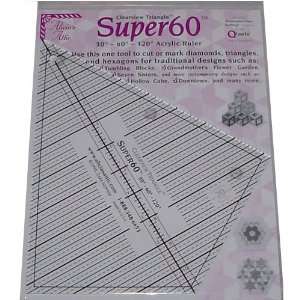   Super60   30 60 & 120 degree acrylic ruler Arts, Crafts & Sewing