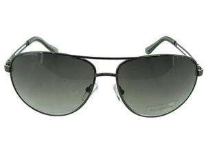    Kenneth Cole Reaction Gunmetal Aviatior Sunglasses KC1069 