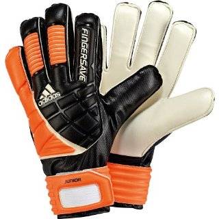 Adidas Fingersave Junior Goalkeeper Gloves Black/warning Size 4.5